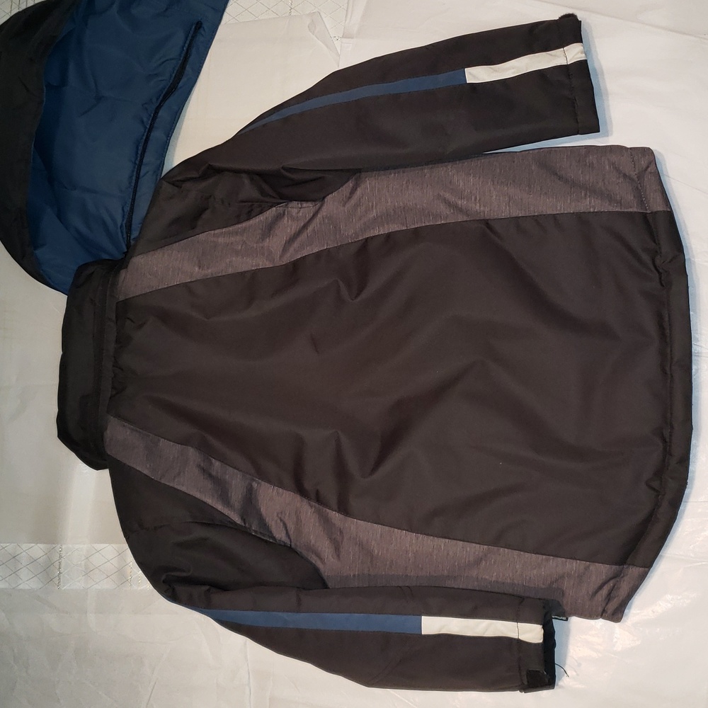 Hawke &Co SPORT Axis System Hooded Jacket Coat Parka Puffer 2-n-1 NWOT BLACK HP - Picture 9 of 17